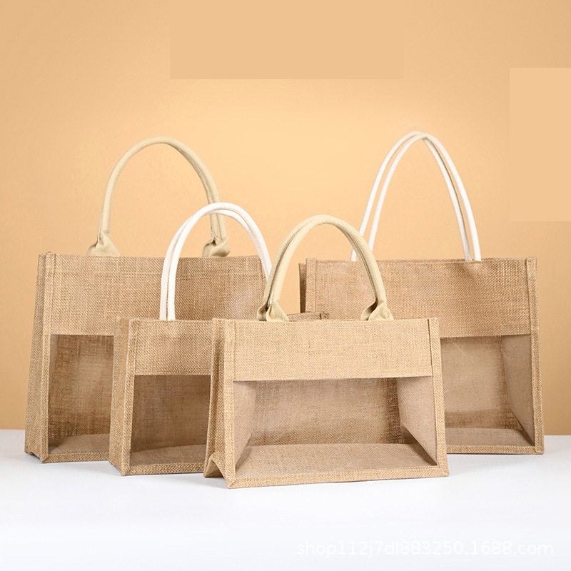 Women Bags Jute - Borsa Tote di grande capacità da