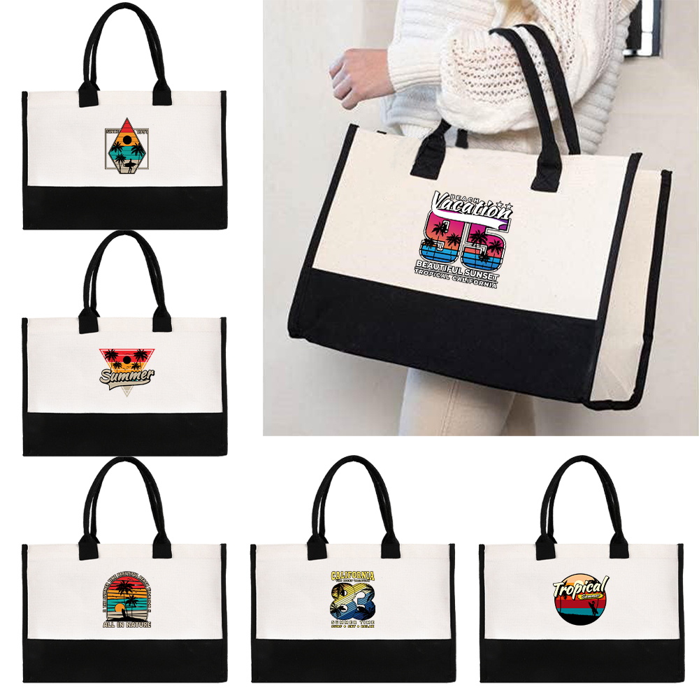 Women Bags Jute - Borsa da Spiaggia Elegante in Juta