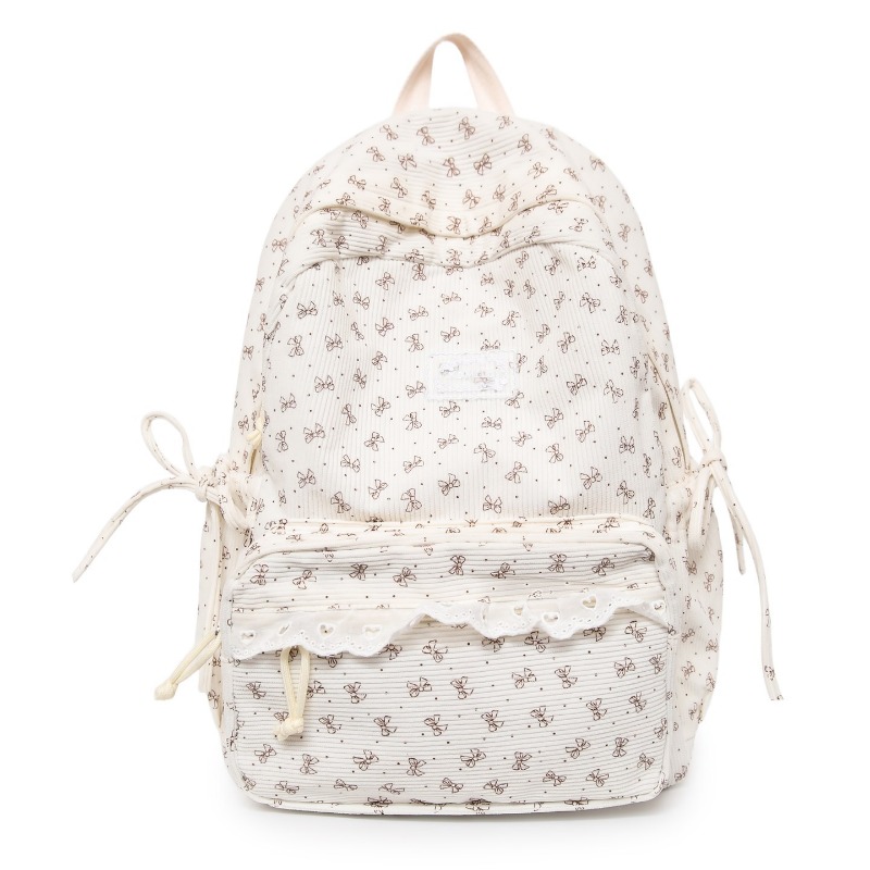 Women'S Young Bags - Zaino Invernale in Corduroy con Stampa