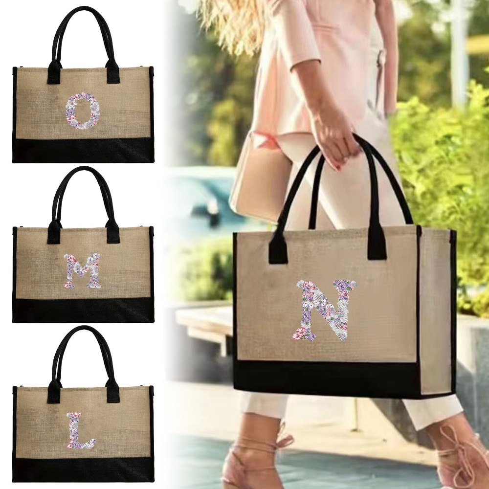 Women Bags Jute - Borsa Shopping in Juta da Donna,