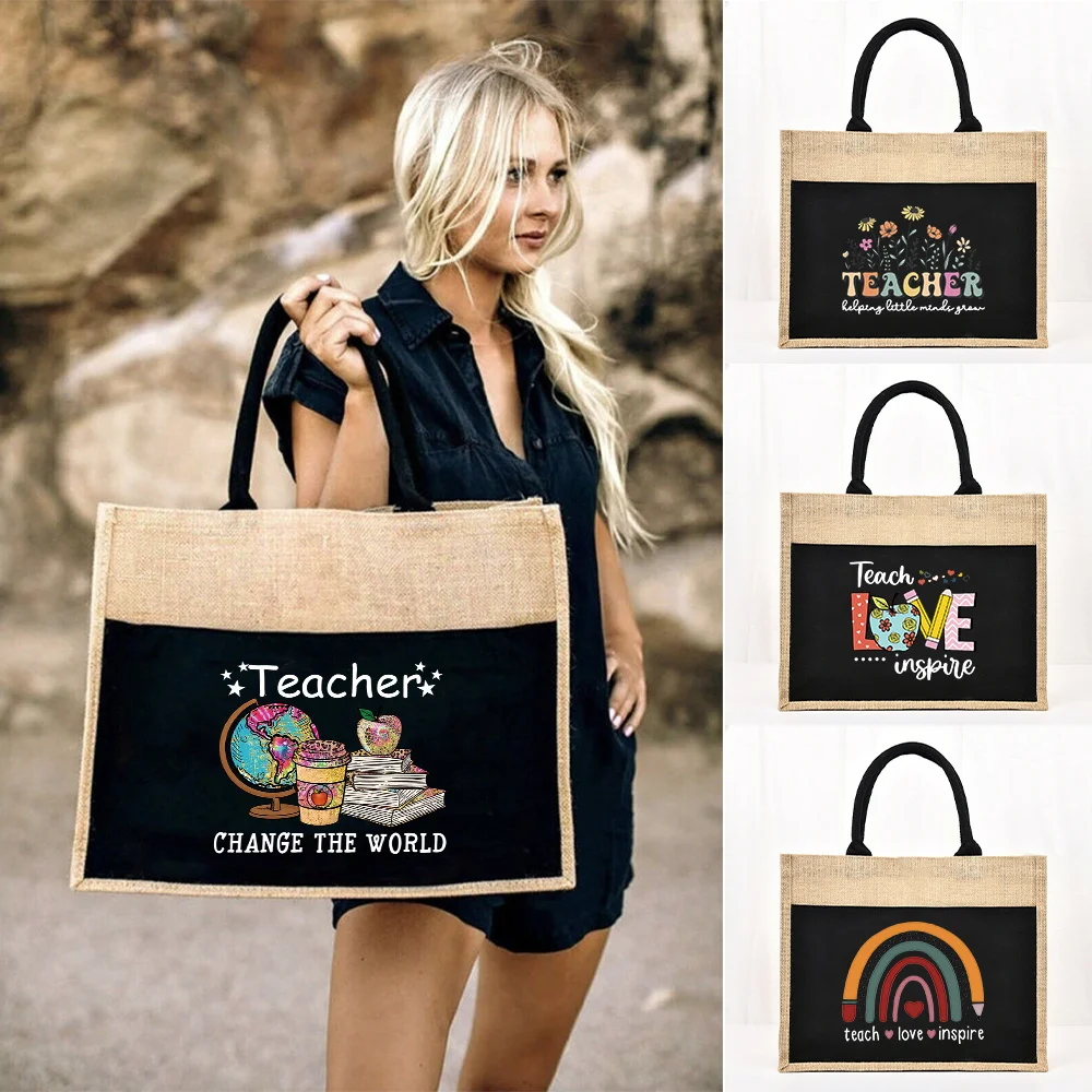 Women Bags Jute - Borsa tote Borsa per la spesa