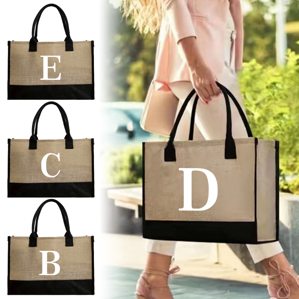 Women Bags Jute - Borsa Tote in Juta alla Moda,