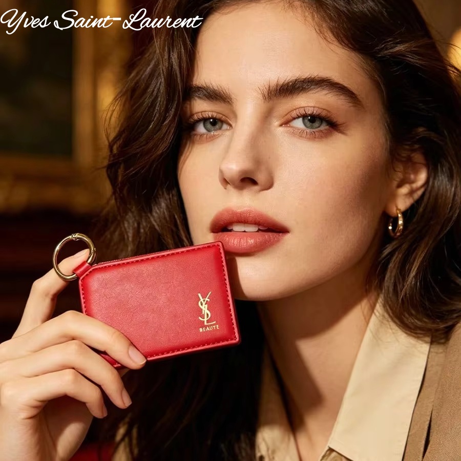 Women Bags Ysl - YSL Specchietto Tascabile Quadrato in Pelle