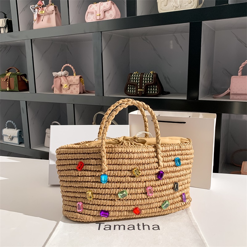 Borsa a mano intrecciata in pa - Women'S Bags Holiday recensione e prezzo