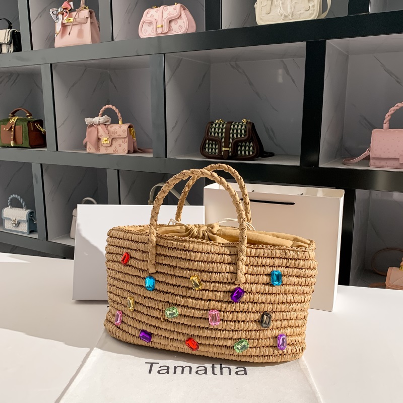 Borsa a mano intrecciata in pa - Women'S Bags Holiday recensione e prezzo