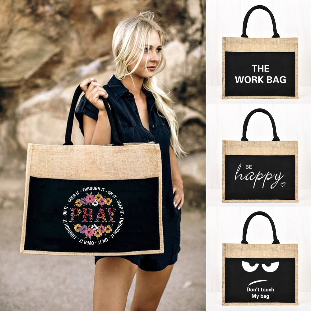 Borsa tote Borsa per la spesa  - Women Bags Jute recensione e prezzo