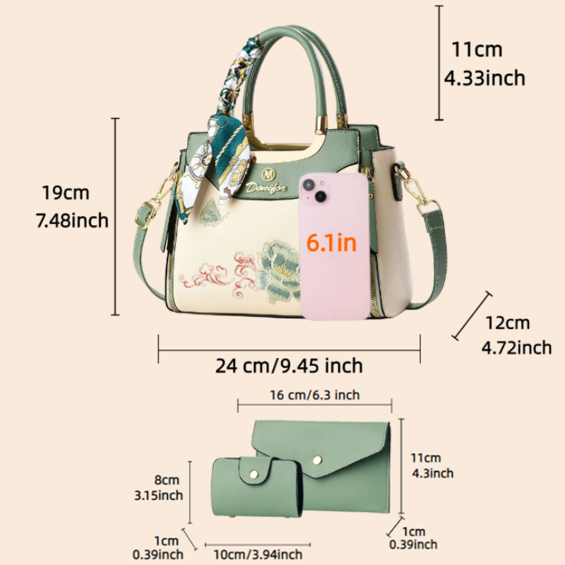 Set di 3 borse ricamate, compr - Women Bags For Gift recensione e prezzo