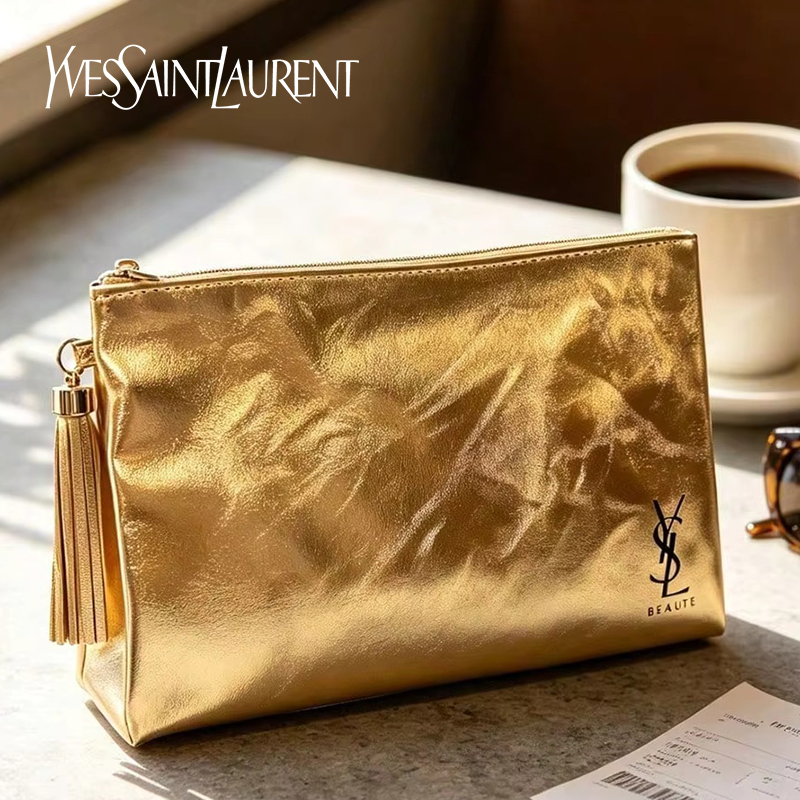 Borsa Cosmetica Dorata YSL, Po - Women Bags Ysl recensione e prezzo