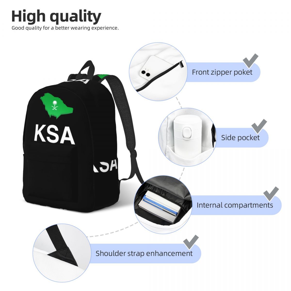 Made In Arabia Saudita Bandier - Women Bags Ksa recensione e prezzo