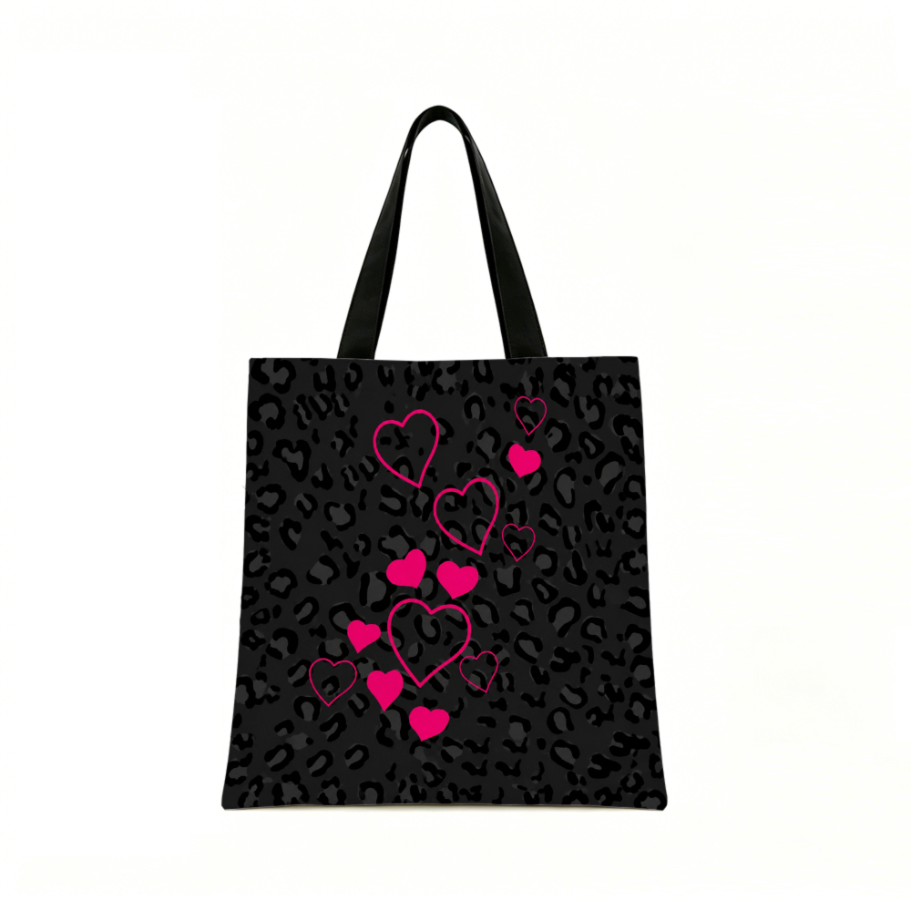 Borsa Tote Nera con Stampa Leo - Women Bags For Gift recensione e prezzo